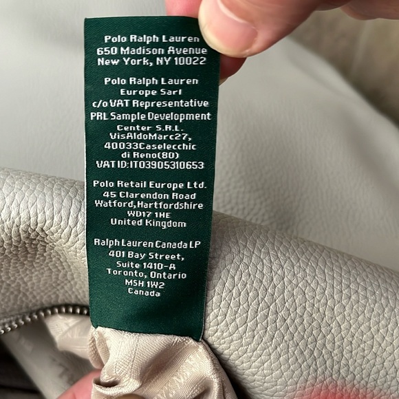 LAUREN RALPH LAUREN Cornwall Pebbled Leather HandBag/Purse/Slouch Hobo NWT - Picture 14 of 16